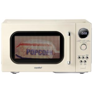 Forno de Micro-ondas Retrô COMFEE 2548 litros 900W Programas Pré-definidos Cozimento Multifásico Função Silenciosa Display LED Apricot 0.9