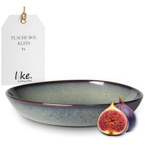 Tigela Rasa em Material de Cerâmica com Formato Orgânico Villeroy Boch Cinza