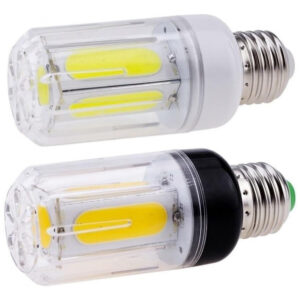 YSJX Lights 2-Pack Lâmpada LED COB Corn Base Preta E14 Luz Quente – Decoração para Lustres e Ambientes Residenciais Econômicos,Generic