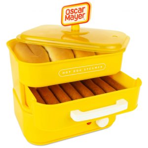 Máquina de Vapor e Aquecedor de Pães Oscar Mayer DinerStyle para Cachorros-Quentes Capacidade para 8 Cachorros-Quentes e 4 Pães Nostalgia