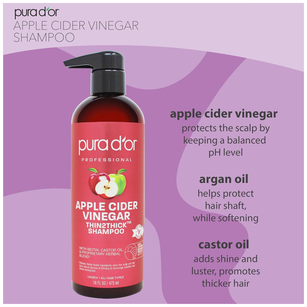 Shampoo e Condicionador Óleo de Argan Todos os Tipos de Cabelos Homens e Mulheres 473ml PURA DOR Marrom Escuro - Imagem 3