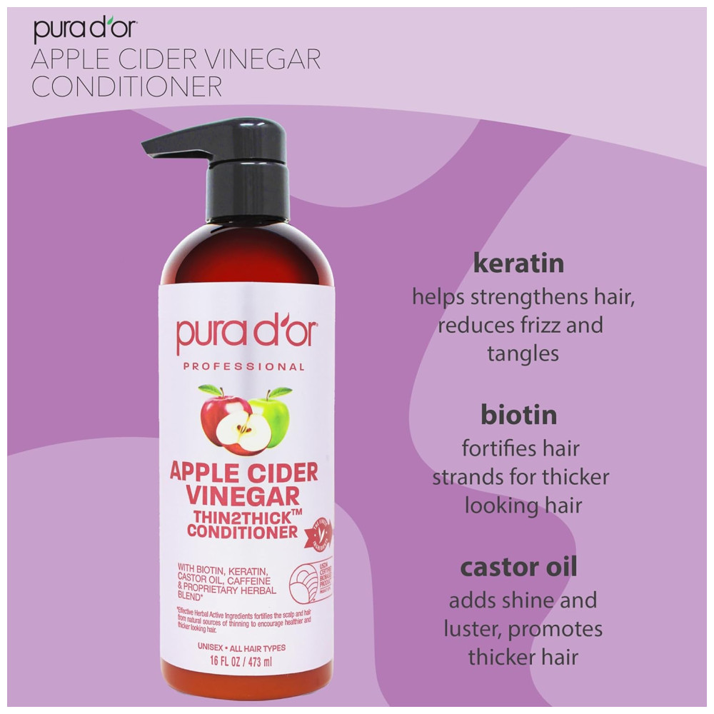 Shampoo e Condicionador Óleo de Argan Todos os Tipos de Cabelos Homens e Mulheres 473ml PURA DOR Marrom Escuro - Imagem 4