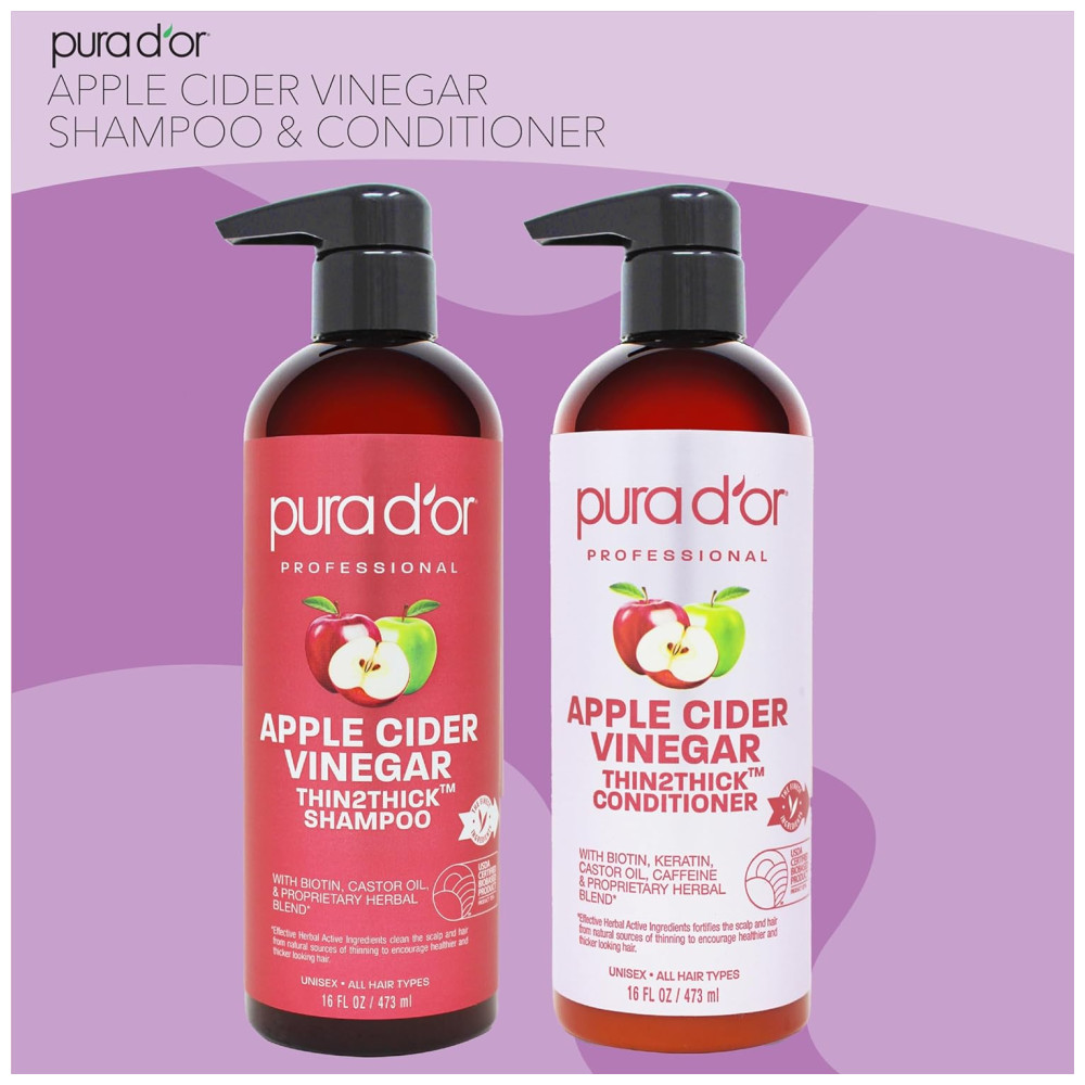 Shampoo e Condicionador Óleo de Argan Todos os Tipos de Cabelos Homens e Mulheres 473ml PURA DOR Marrom Escuro - Imagem 5