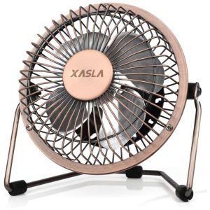 Ventilador de Mesa com 1 Velocidade USB 110V 3W XASLA F405 Bronze