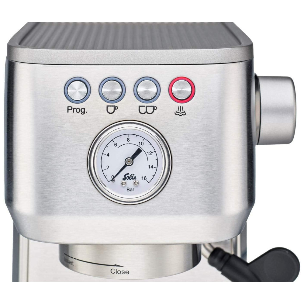 Cafeteira Elétrica Expresso Programável 2L 9Bar Aço Inoxidável SOLIS Prateado - Imagem 3