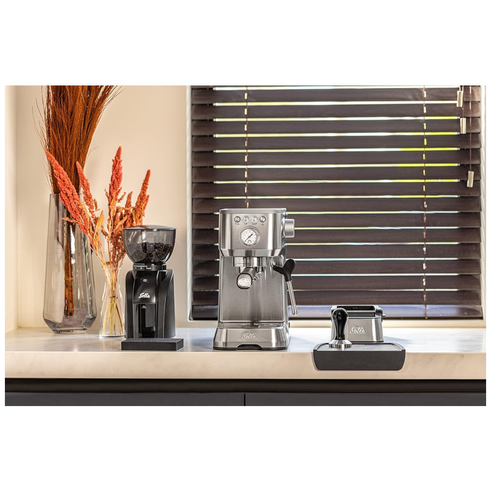 Cafeteira Elétrica Expresso Programável 2L 9Bar Aço Inoxidável SOLIS Prateado - Imagem 7