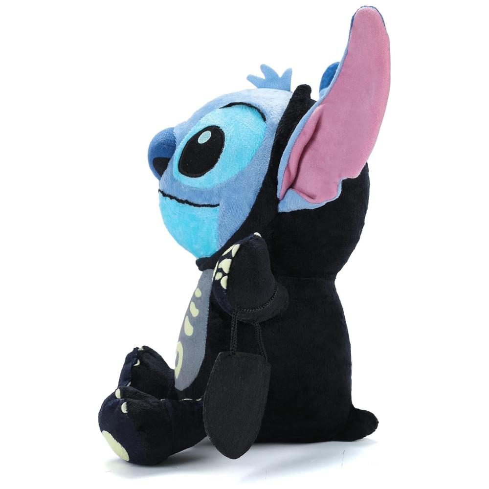 Pelúcia Lilo Stitch 17 cm de Altura com Fantasia de Halloween para Crianças PLURA Preto e Azul - Imagem 8