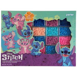 Kit Artesanato Infantil Disney Stitch com 4425 Peças para Crianças e Adultos Perler