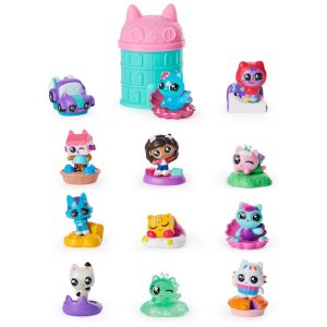 Casa da Gabbys e sua Turma em Miniatura 12 Peças para Crianças a partir de 3 anos GABBYS DOLLHOUSE Rosa