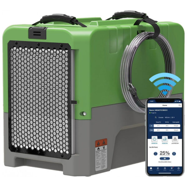 Desumidificador Comercial ALORAIR Smart WiFi LGR 85 litros, Desumidificador Industrial com Bomba, Controle via Aplicativo,