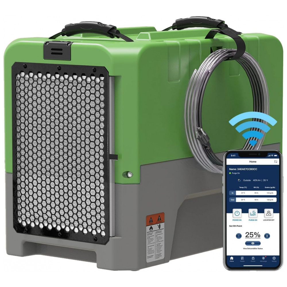 Desumidificador Comercial ALORAIR Smart WiFi LGR 85 litros, Desumidificador Industrial com Bomba, Controle via Aplicativo,