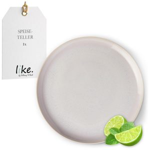 Prato para Jantar de 26 cm Elegância e Praticidade em Sua Mesa com Formato Redondo e Material de Porcelana Villeroy Boch Bege