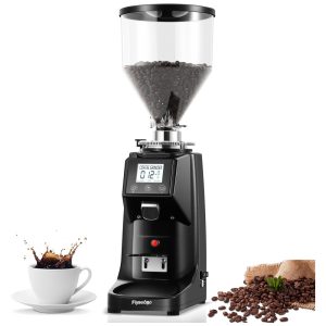 Moedor de Café Elétrico até 12 kg com 19 Configurações de Moagem e Display Digital 110V 150W Flyseago Preto