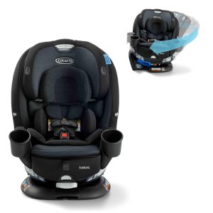Cadeirinha para Carro Conversível Graco Turn2Me 3 em 1 Cambridge - Rotação com um Toque Proteção Avançada e Conforto Ajustável