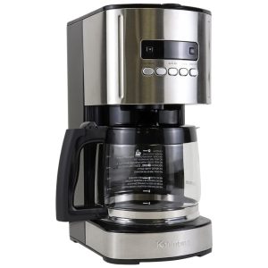 Cafeteira Elétrica Programável até 12 Xícaras Aço Inoxidável 650W 110v KENMORE 00840704 Preto