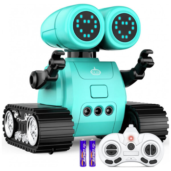 Hamourd Robô Toys Kids Recarregável RC Robots com Sensor de Gestos, WalkieTalkie, Braços e Cabeça Flexíveis, Programação de Movimento, Dança, Música,