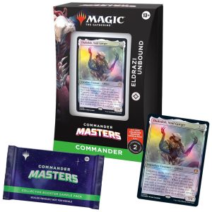 Magic The Gathering Commander Masters Deck com 100 Cartas 2 Cartas Colecionador e Acessórios para Jogadores de 13 Anos ou Mais