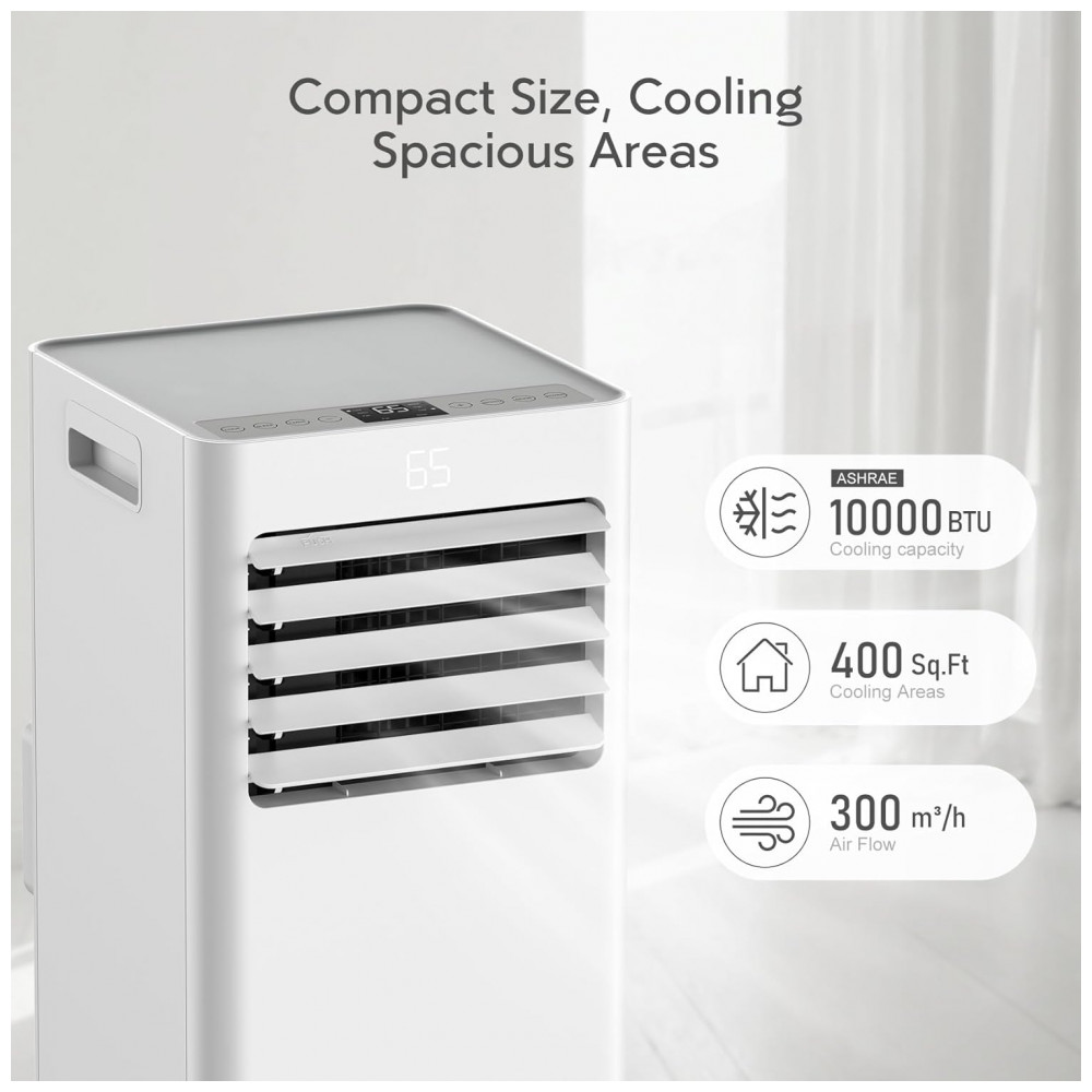 Ar-condicionado Portátil de 10.000 BTU com Controle Remoto Refresca até 418m² Unidade de Ar Condicionado PortátilPulemela - Imagem 2
