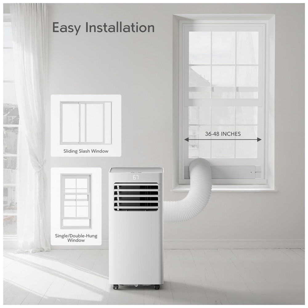 Ar-condicionado Portátil de 10.000 BTU com Controle Remoto Refresca até 418m² Unidade de Ar Condicionado PortátilPulemela - Imagem 4