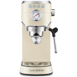 Máquina de Café Expresso CASABREWS CM5418 20 Bar Com Batedor de Leite e Design em Aço Inox - Faz Latte Cappuccino e Mais!