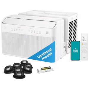 Ar-Condicionado Janela Inverter Midea U-Shaped Branco 10.000 BTU Ultra Silencioso Wi-Fi Controle por Voz 115V