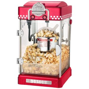 Pipoqueira Elétrica Faz até 38 kg de Pipoca com Panela de 73 mL Colher de Pipoca e Copo Medidor 110V Great Northern Popcorn Vermelha