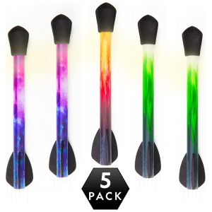 National Geographic Air Rocket Toy Refill 5 LED LightUp Air Rockets Compatível com Todos os Lançadores de FoguetesBlue Marble