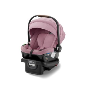 Cadeirinha de Carro para Bebê Graco On The Go Max Orchid Haze Leve e Reclinável Instalação sem Base
