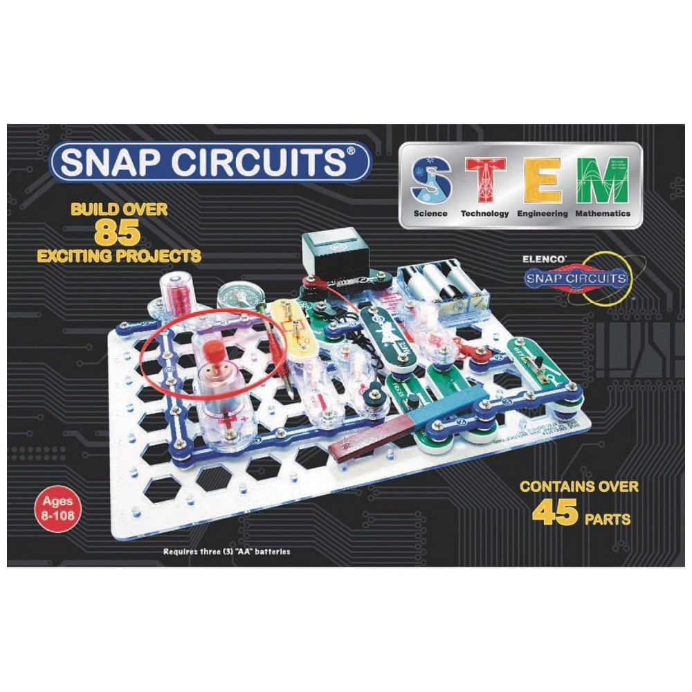 Snap Circuits STEM – Kit Educacional de Eletrônica com Mais de 85 Projetos para Crianças a Partir de 8 Anos - Imagem 3