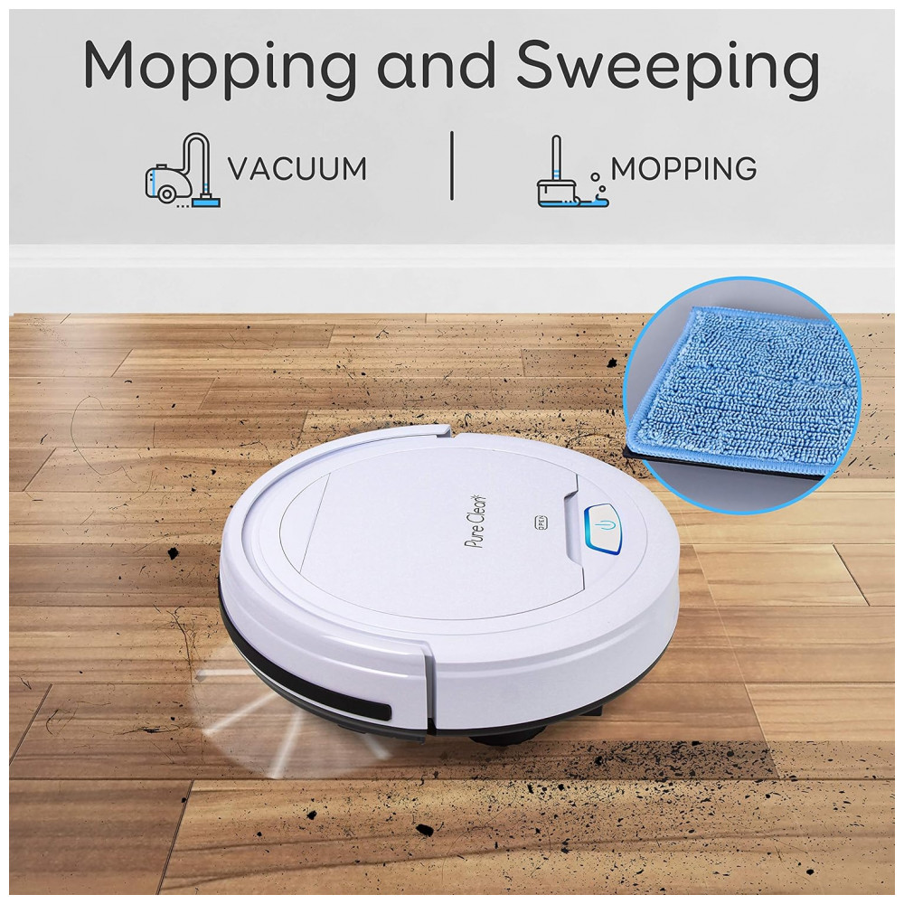 Aspirador de Pó Robô com Mapeamento Multinível 110V PURE CLEAN PUCRC25101B Branco - Imagem 2