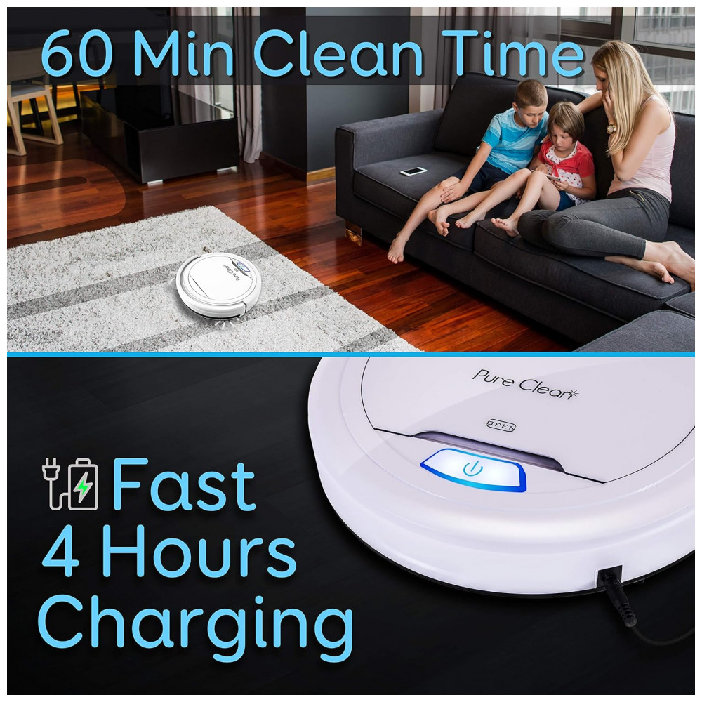 Aspirador de Pó Robô com Mapeamento Multinível 110V PURE CLEAN PUCRC25101B Branco - Imagem 3