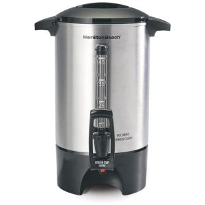 Botijão Elétrico para Café Hamilton Beach Prata Dispensa 45 Xícaras Bico com Alavanca 1090W 110V Modelo 40519