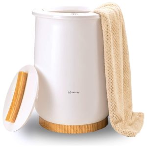 Aquecedor de Toalha Elétrico até 2 Toalhas com Desligamento Automático 110V Keenray CL1 Branca Neve