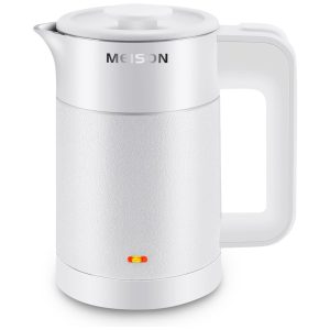 Chaleira Elétrica 06 L com Desligamento Automático Aço Inoxidável 110V 800W MEISON Branca