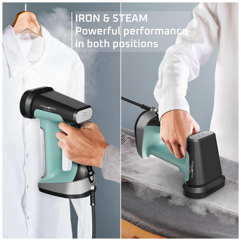 Rowenta Handheld Steamer for Clothes Ferro a Vapor 2 em 1 Pure Force de 1875W Vaporização Vertical e Horizontal Leve e Seguro - Imagem 6