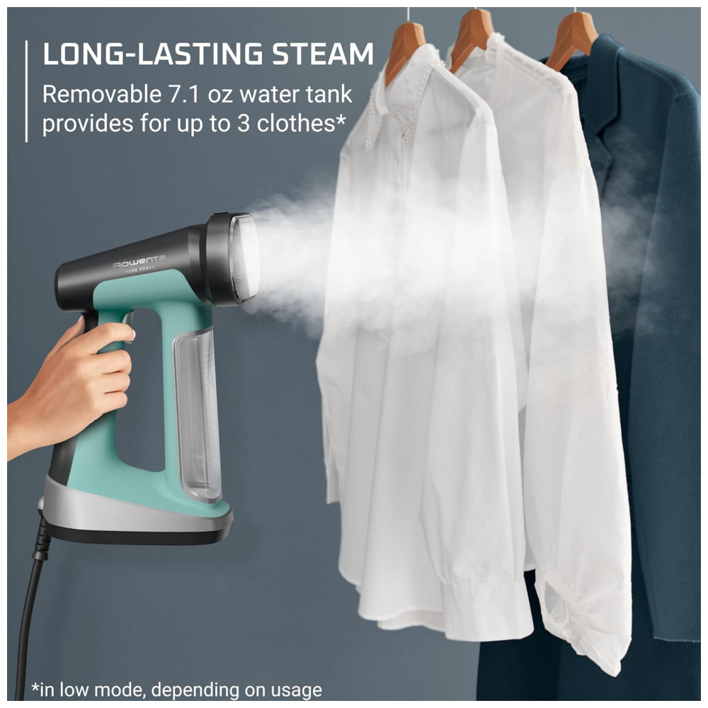 Rowenta Handheld Steamer for Clothes Ferro a Vapor 2 em 1 Pure Force de 1875W Vaporização Vertical e Horizontal Leve e Seguro - Imagem 7