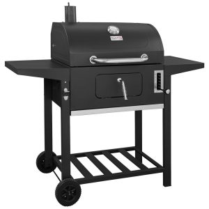 Charcoal Grill churrasqueira ao ar livre piquenique camping cozinha no quintal do pátio preto ROYAL GOURMET CD1824A Preto