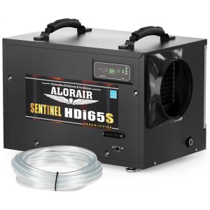 Desumidificadorcom Bomba e Mangueira para Porões Remove até 56 Litros ALORAIR Preto