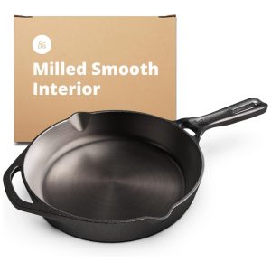 Frigideira de Ferro Fundido Pre Preparada GREATER GOODS 0500 Preto