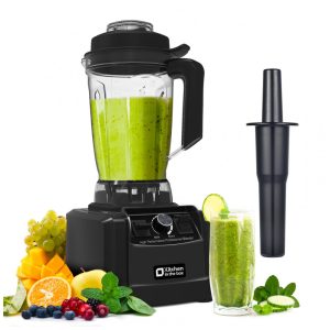 Liquidificador Kitchen in the box Preto 2L 1500W Jarra Plástica BPA Free Lâminas Inox 8 Pontas 110V