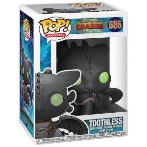 Boneco Colecionável Funko Pop Como Treinar Seu Dragão 3 Banguela 10cm - Presente Oficial para Fãs de Desenhos Animados