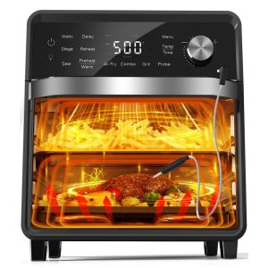 Forno Elétrico Air Fryer Grill 155L Nuwave Inox Pro-Smart Convecção 3 Potências Sonda Digital 110V