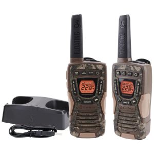 Rádio Comunicador Walkie Talkie Cobra ACXT1035R FLT à Prova d'Água RecarregáveisFlutuantes 22 CanaisRádio Bidirecional de Longo Alcance de 595 km