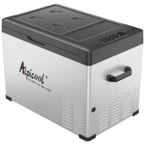 Geladeira Portátil para Carro e Uso Externo 40L 12 24 V DC e 100 240 V AC Alpicool C40 Branco