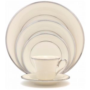 Aparelho de Jantar para Qualquer Ocasião com 5 Peças Formato Redondo e Material de Porcelana LENOX 140290600 Branco
