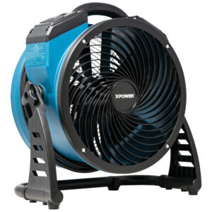 Ventilador Industrial XPOWER FC-250AD Azul Motor DC Brushless Velocidade Variável Timer 3h 33 cm 1560 CFM 110V