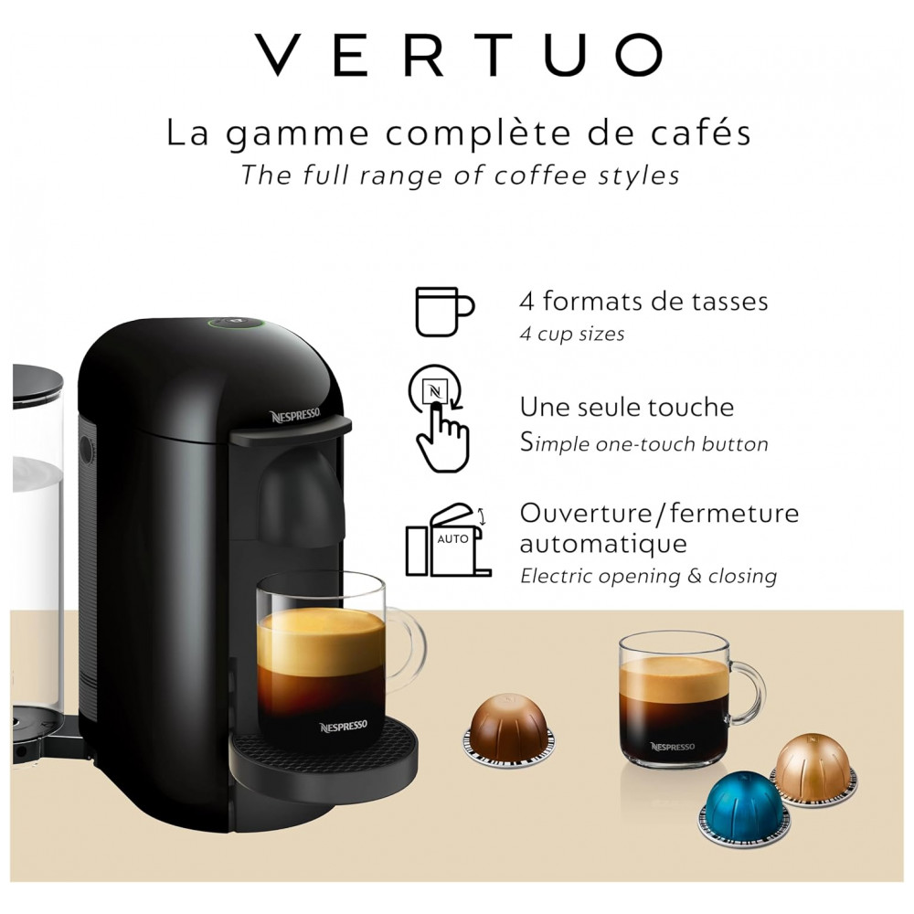 Máquina de Café e Espresso Nespresso Vertuo Plus by Breville - Preto Intenso - Imagem 4