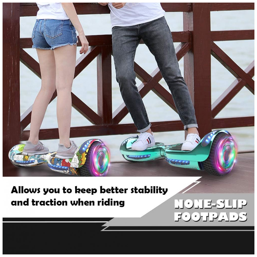 Hoverboard HOVERSTAR HS2.01 Bluetooth Flash Wheel 6,5" Supre Hero com Luzes LED para Crianças e Adultos - Imagem 6