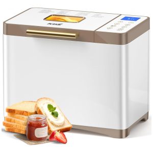 Máquina de Pão KBS 20 em 1 Cerâmica Antiaderente Pá de Aço Inoxidável Painel Touch Timer 15H Capacidade 907 g Voltagem 110V