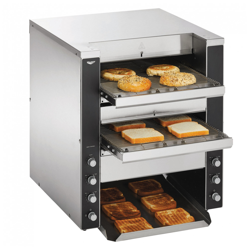 Torradeira de Esteira Dupla Vollrath CVT4208DUAL JT4HC com Aberturas, 208V, 4950W